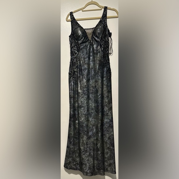 Nwt; Alberto Makali Black Coated Maxi Dress 🔥 - Picture 1 of 8